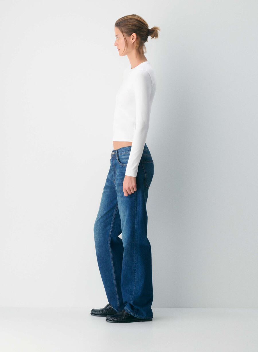 tricou cu mânecă lungă homestretch smooth solo alb strĂlucitor