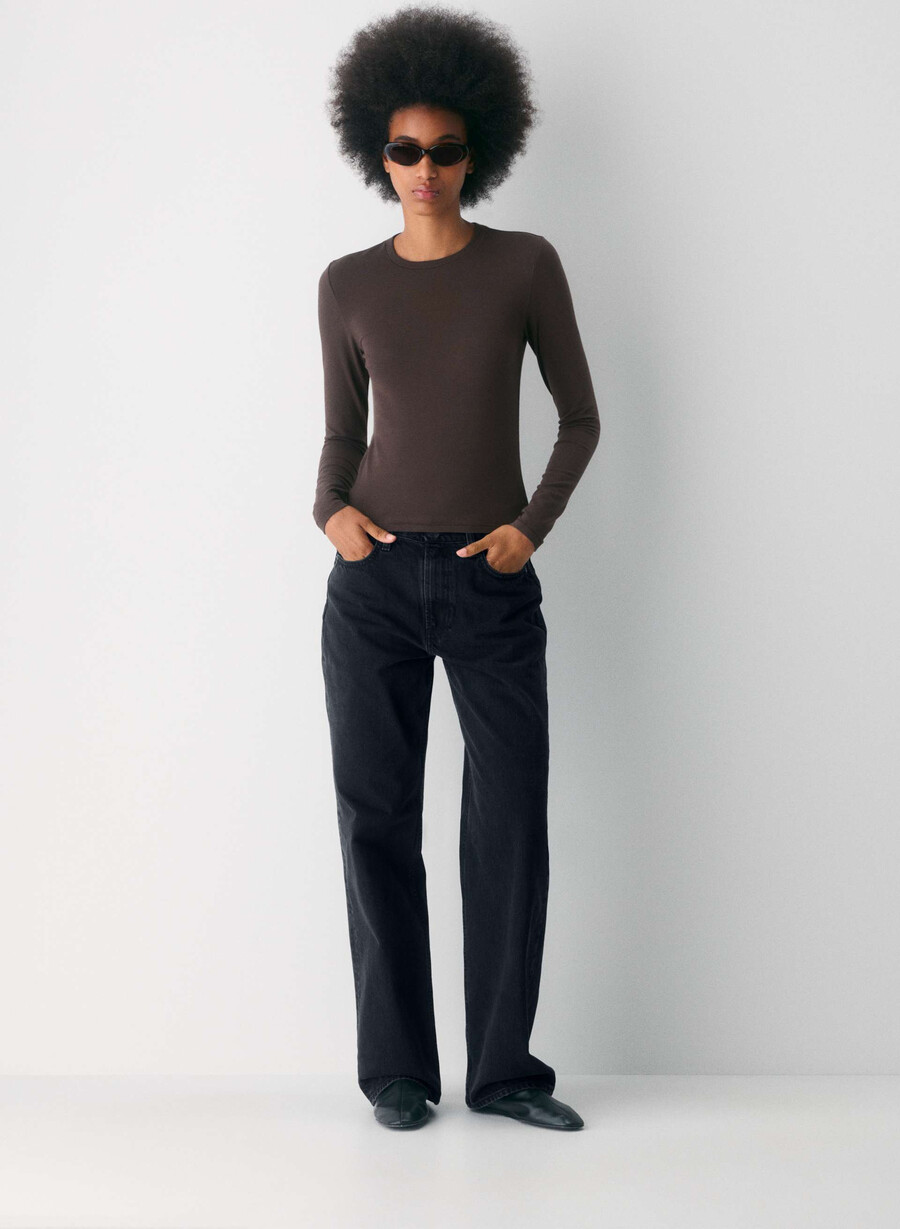 tricou cu mânecă lungă homestretch smooth solo villa pink