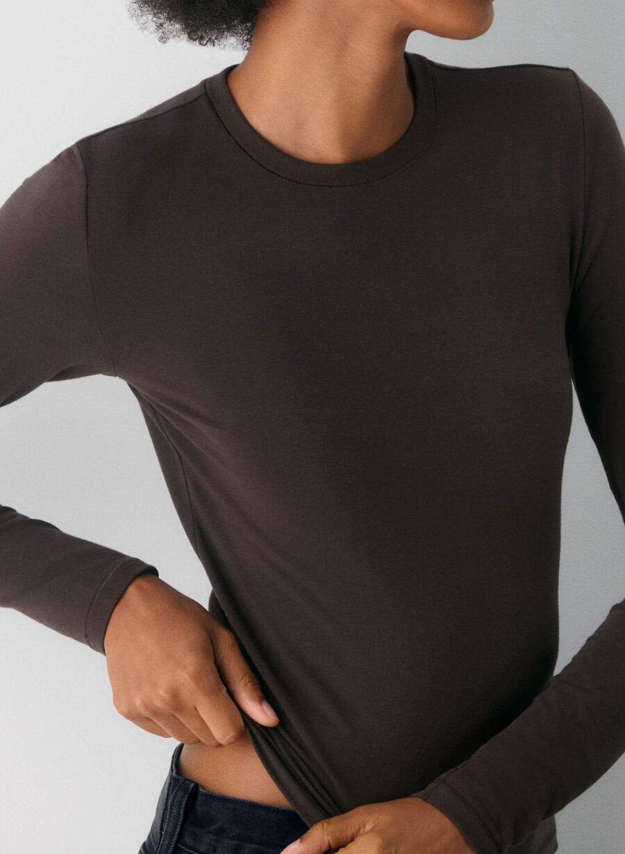 tricou cu mânecă lungă homestretch smooth solo villa pink