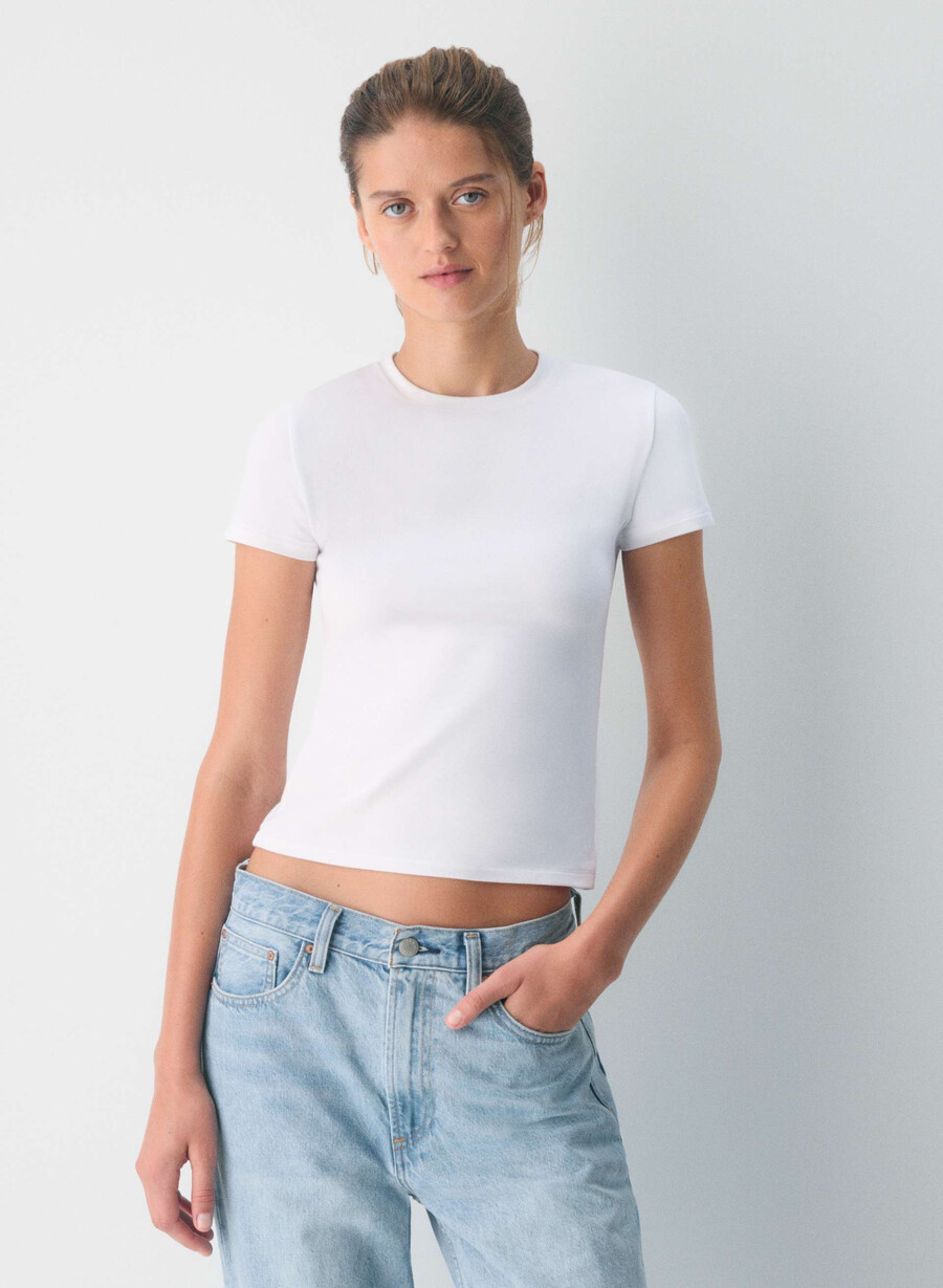 tricou homestretch smooth tune alb strĂlucitor