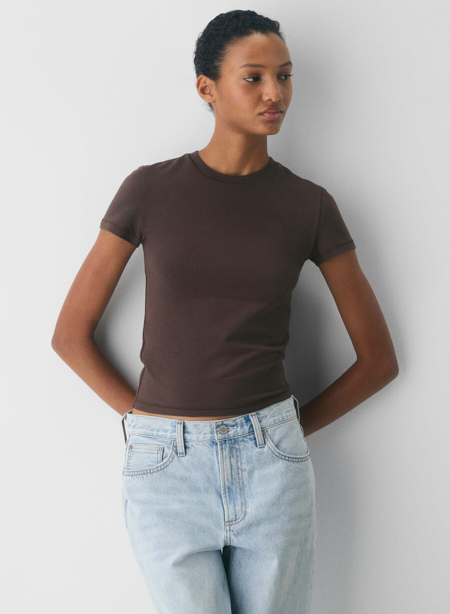 tricou homestretch smooth tune maro mocha rich