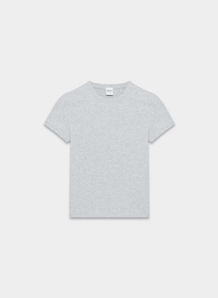 tricou homestretch smooth tune culoare crom-melanj