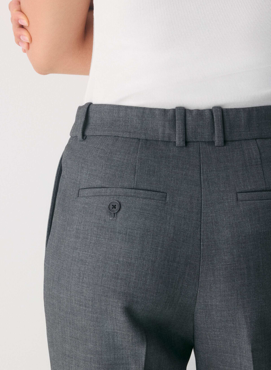 pantaloni new agency curve-fit - ressential heather charcoal
