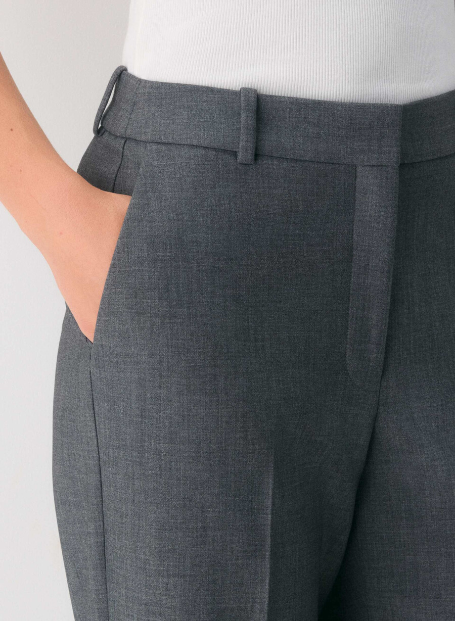 pantaloni new agency curve-fit - ressential heather charcoal