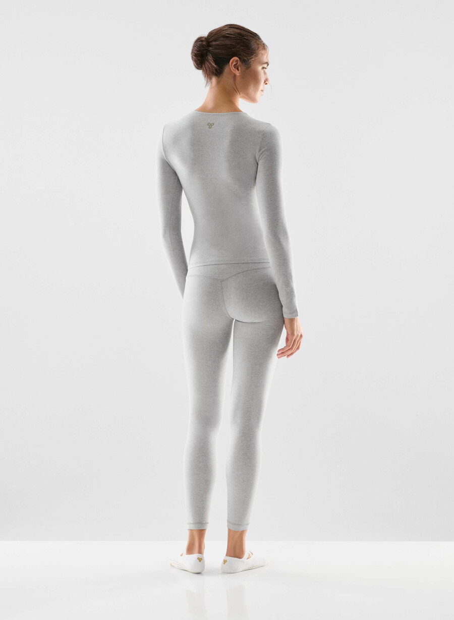 tricou softwhip essential cu mânecă lungă heather chrome