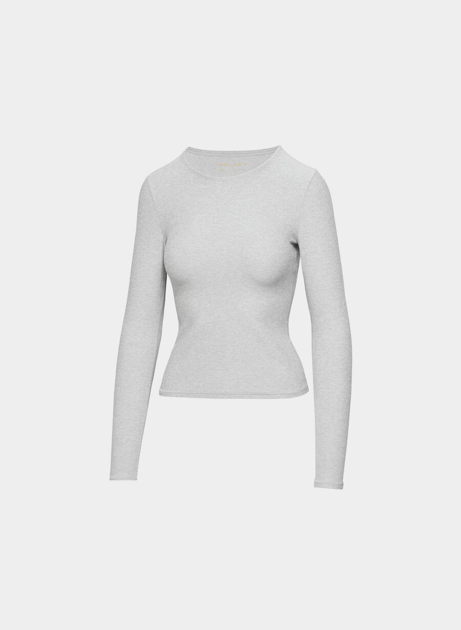 tricou softwhip essential cu mânecă lungă heather chrome