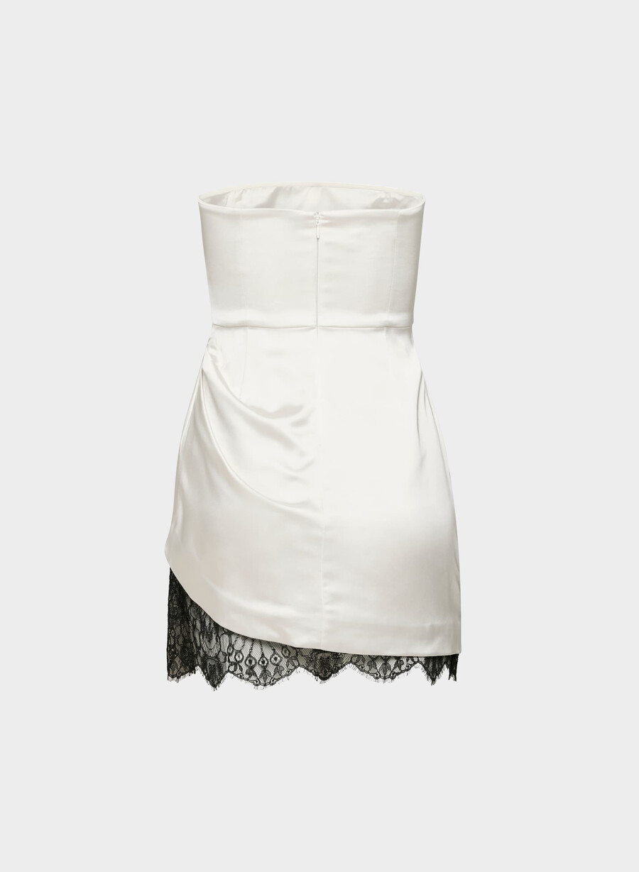 rochie din satin showtime mesteacĂn deschis