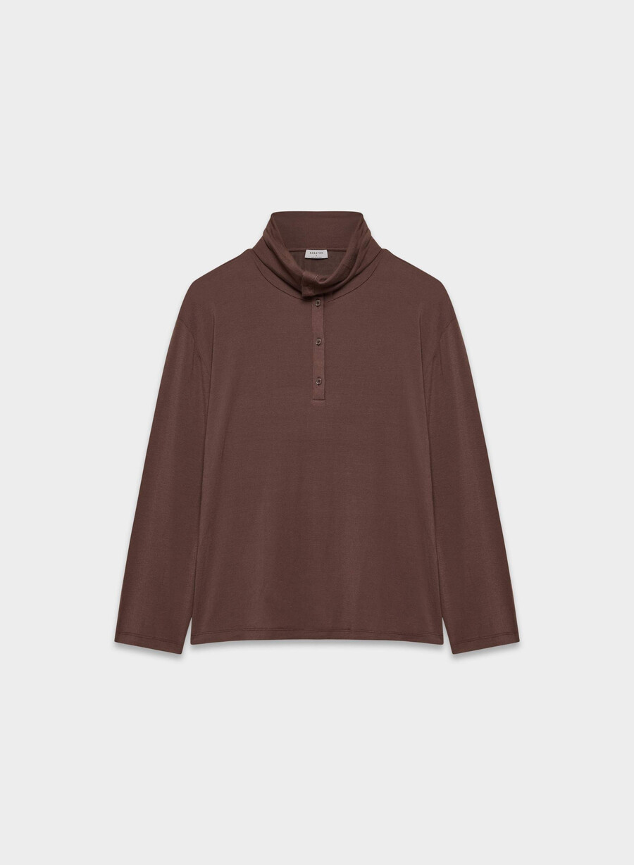 turtleneck riverside cocoa powder brown