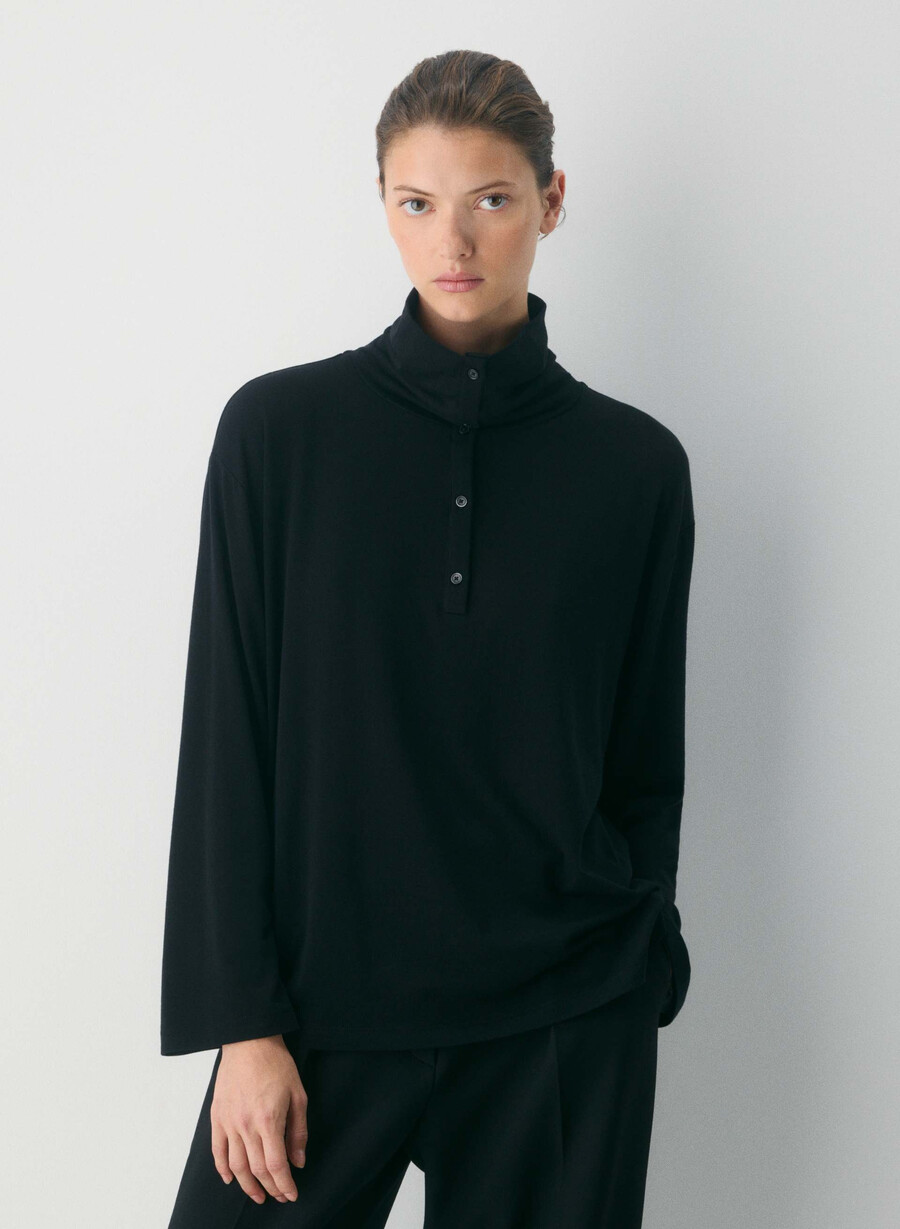 turtleneck riverside cocoa powder brown