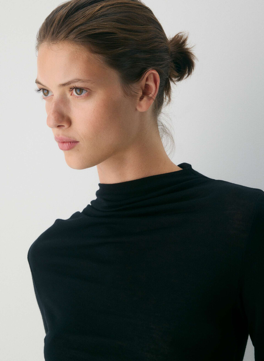 lillian tricou cu mânecă lungă bare rose