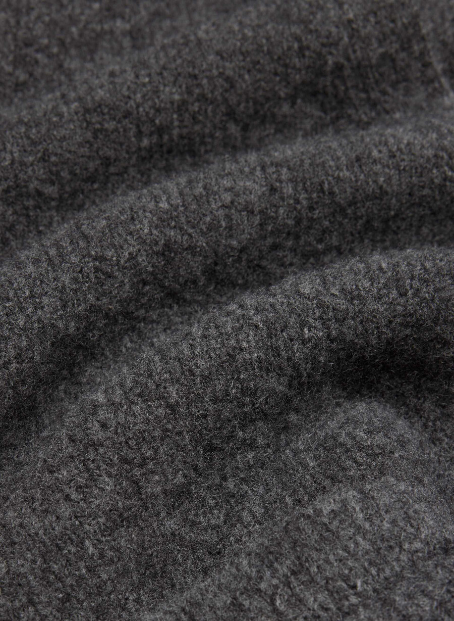 cardigan seaport heather charcoal