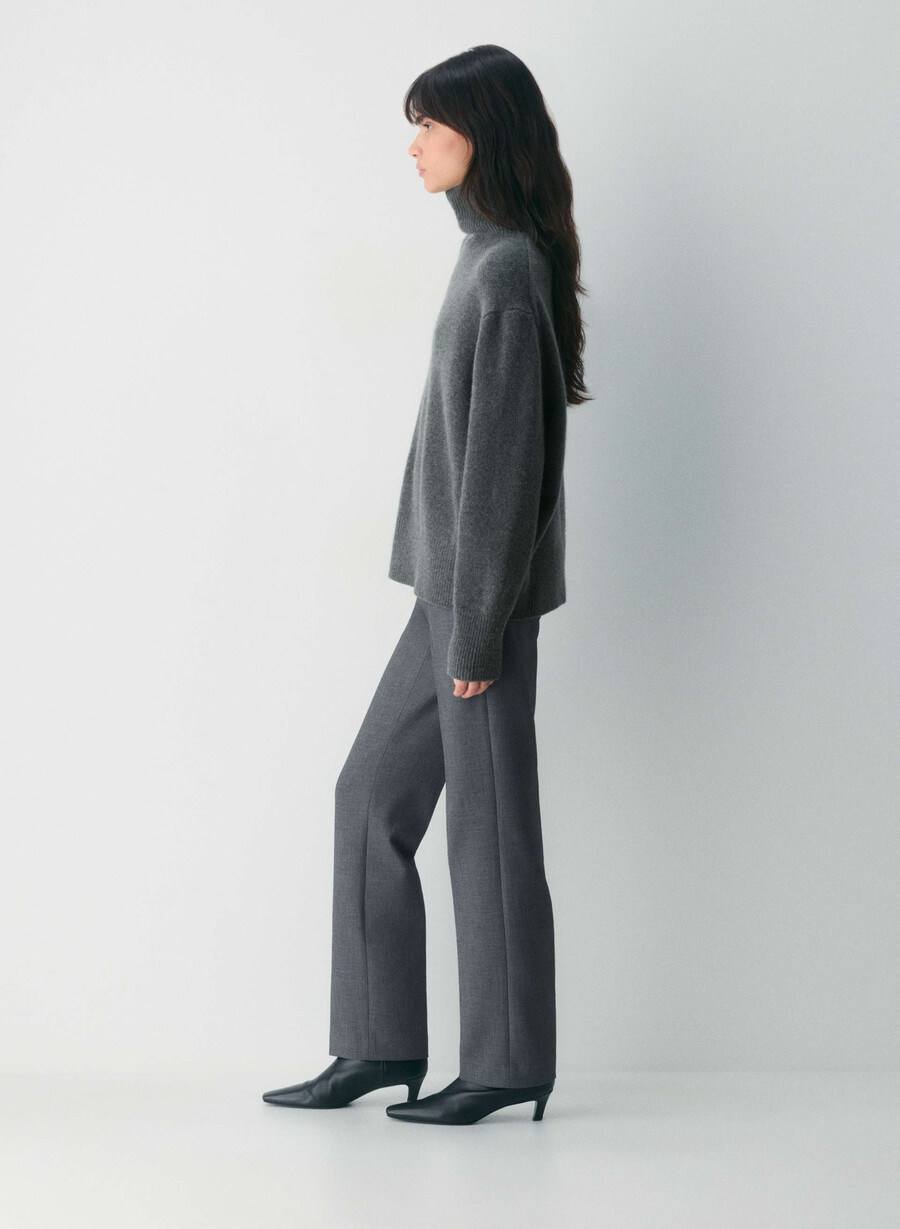 pantaloni coupe - ressential heather charcoal