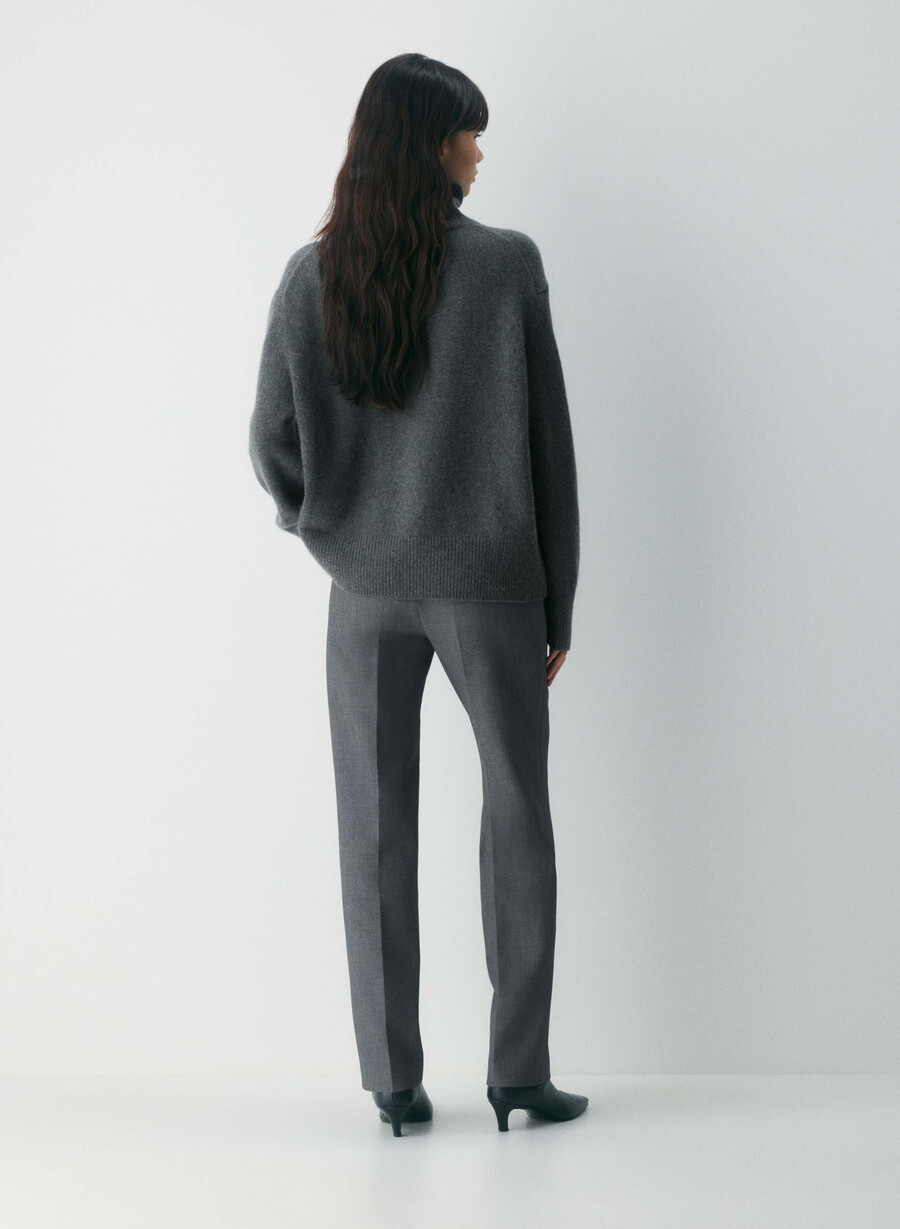 pantaloni coupe - ressential heather charcoal