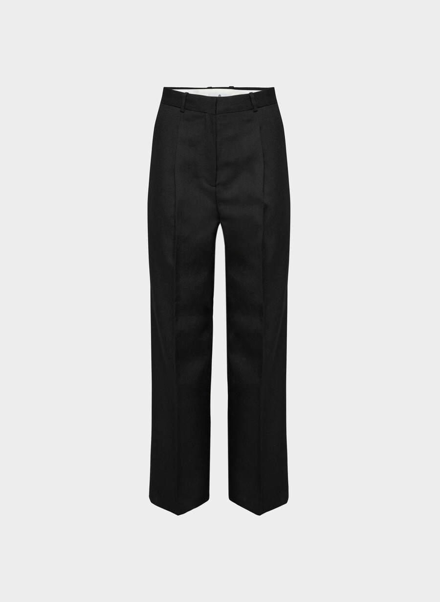 pantaloni tonic wool negri