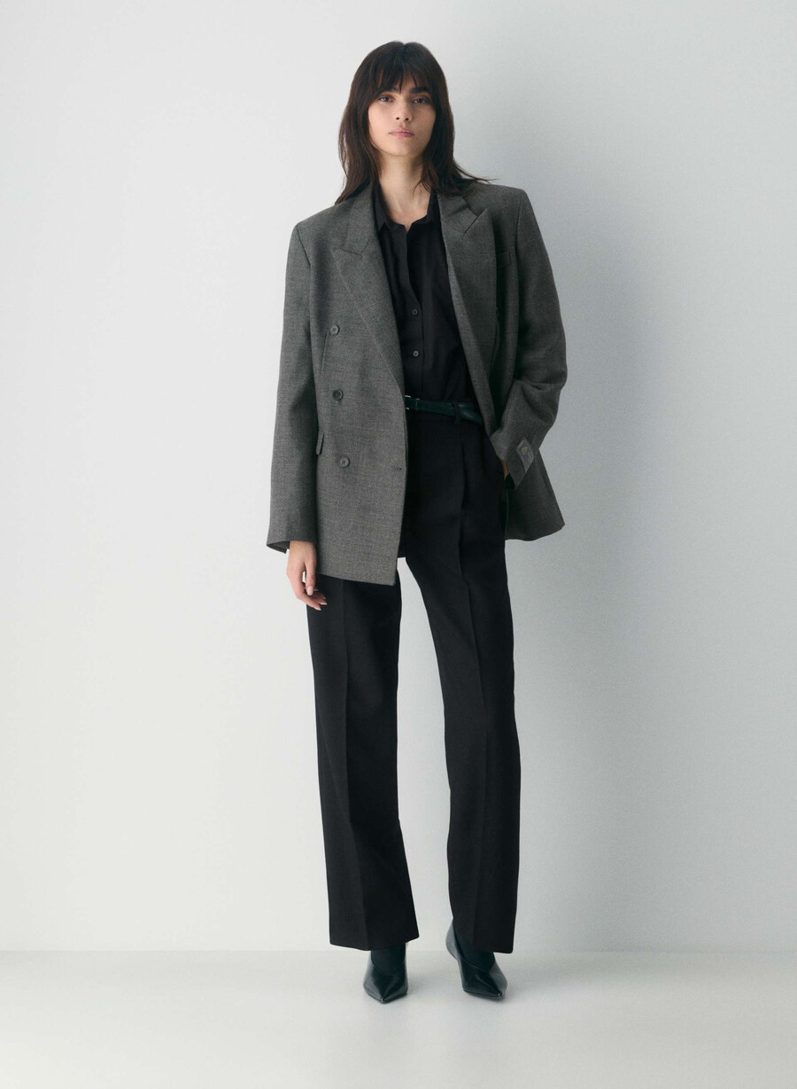 pantaloni tonic wool burlwood maro