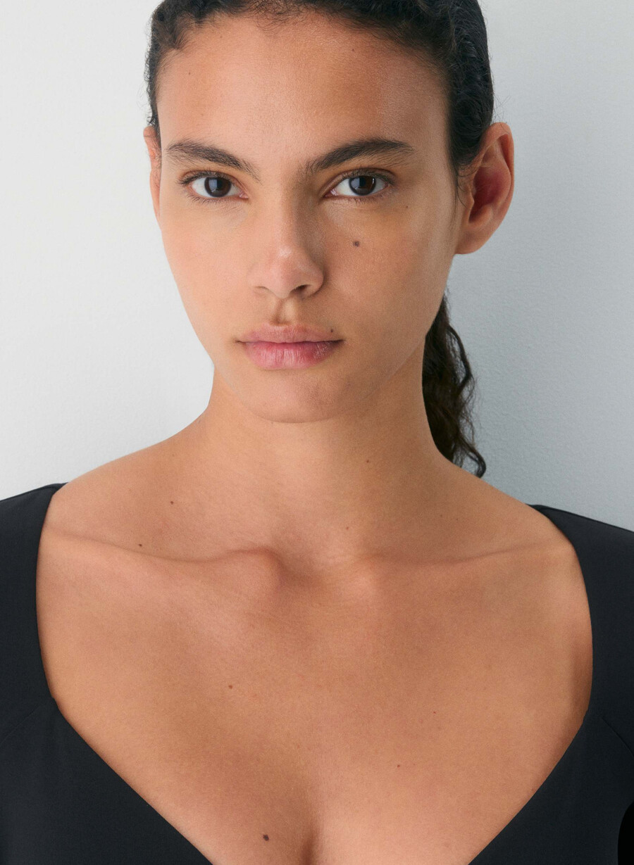 tricou cu mânecă lungă original contour cherish negru