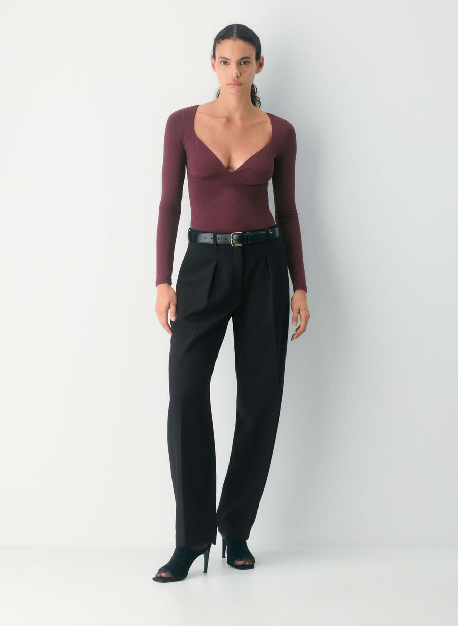 tricou cu mânecă lungă original contour cherish cardamon
