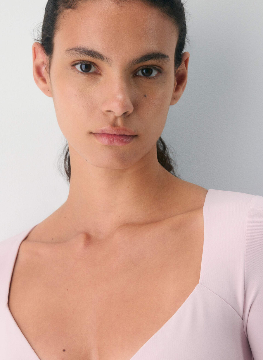 tricou cu mânecă lungă original contour cherish roz pĂdure