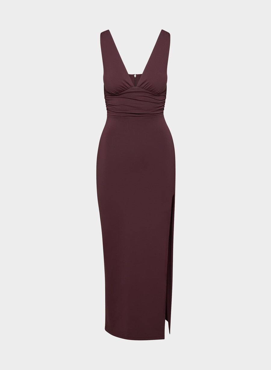 rochie originală cu contur ondulat cardamon