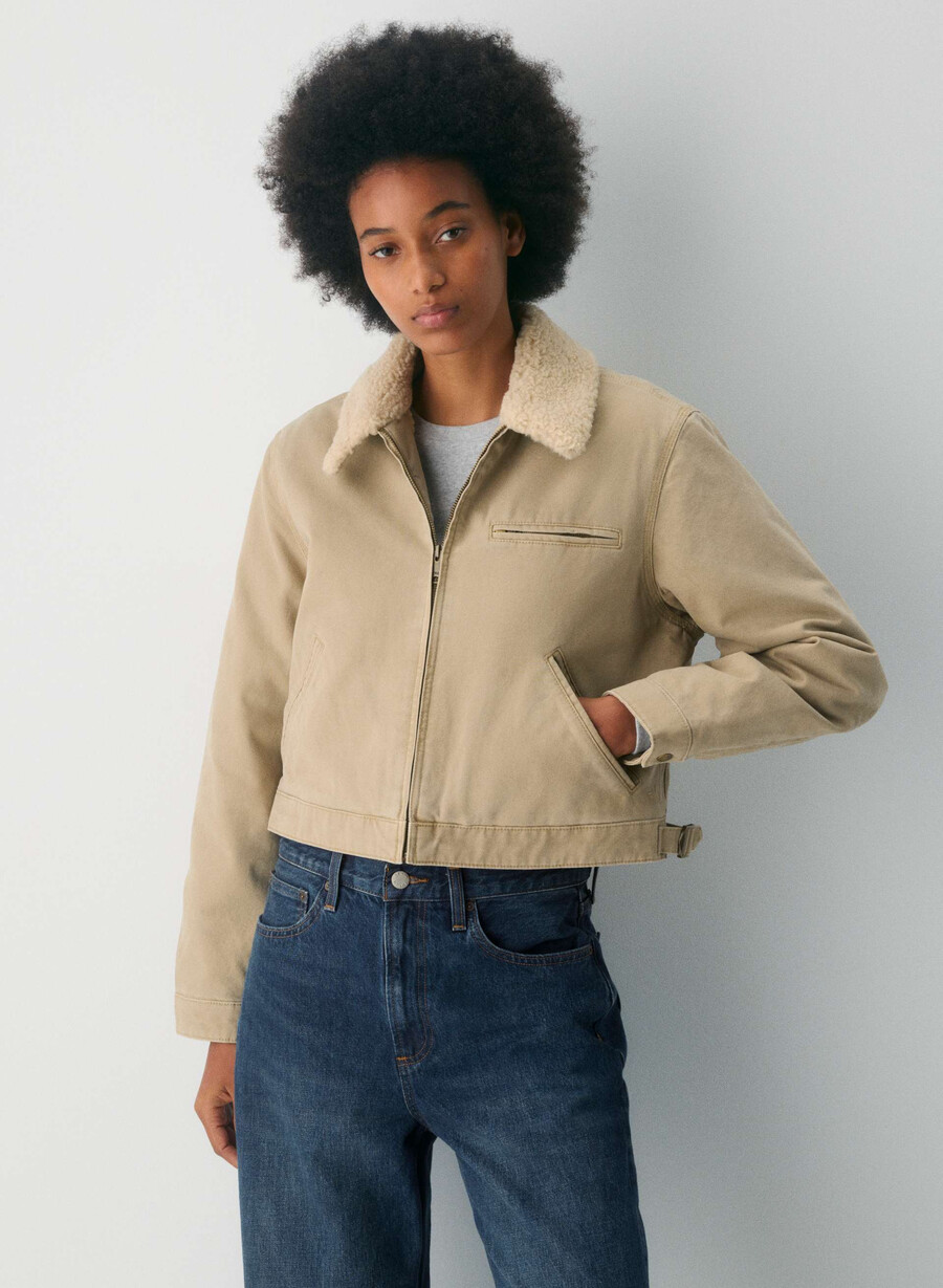 jachetă de lucru barkley vintage tan khaki