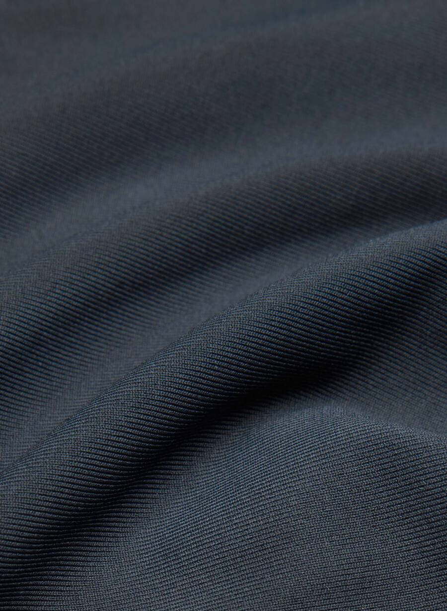 top tubular cu talie conturată originală bleumarin închis