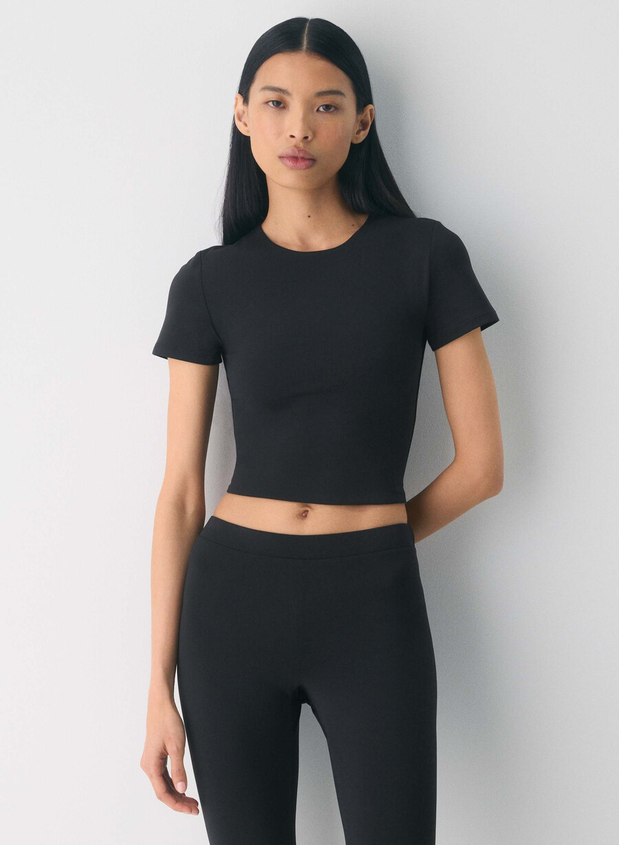 tricou original contour marvel cu talie rotundă negru