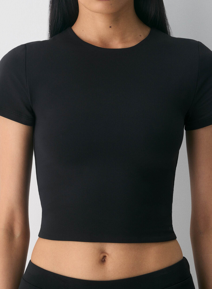 tricou original contour marvel cu talie rotundă negru