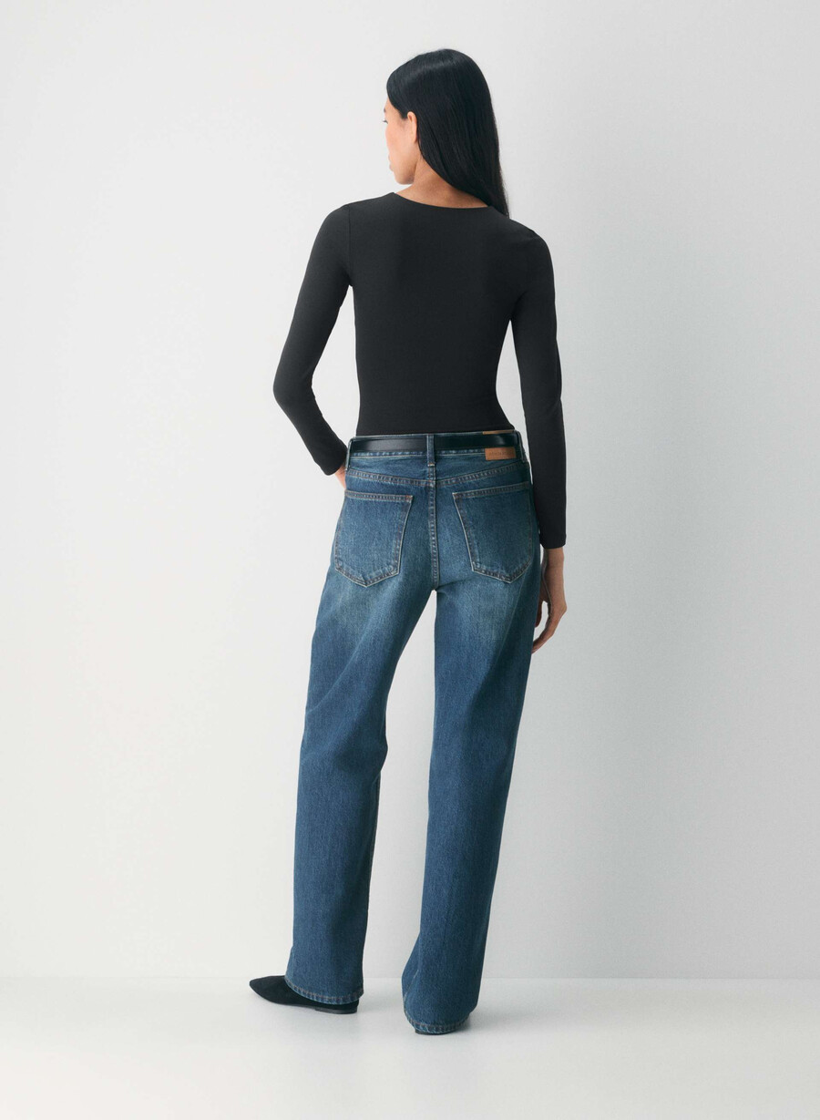 tricou cu mânecă lungă original contour splendid crew negru