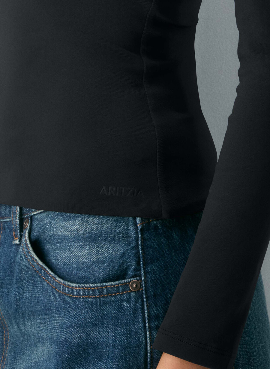 tricou cu mânecă lungă original contour splendid crew negru