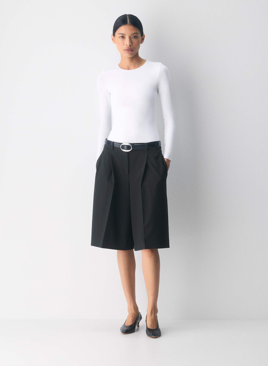tricou cu mânecă lungă original contour splendid crew alb strĂlucitor