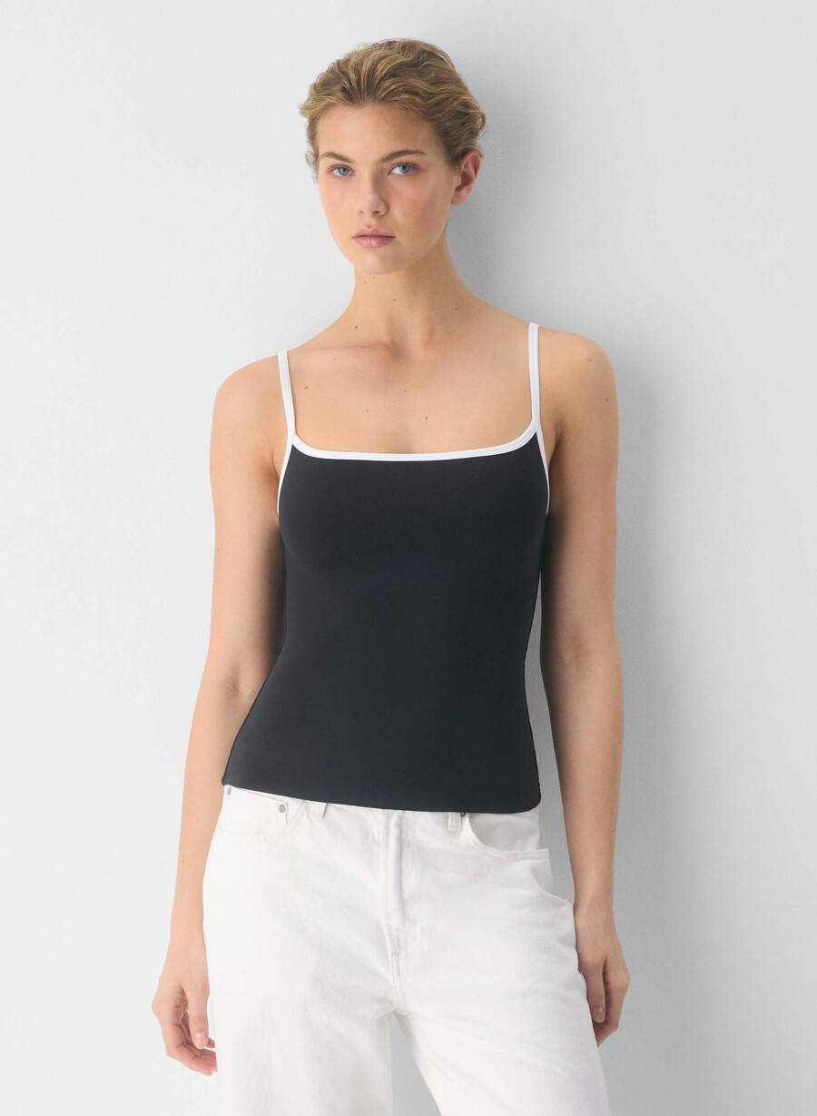 bluză original contour swoop negrualb