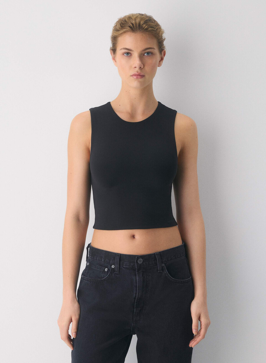 maiou original contour tenor crew negru