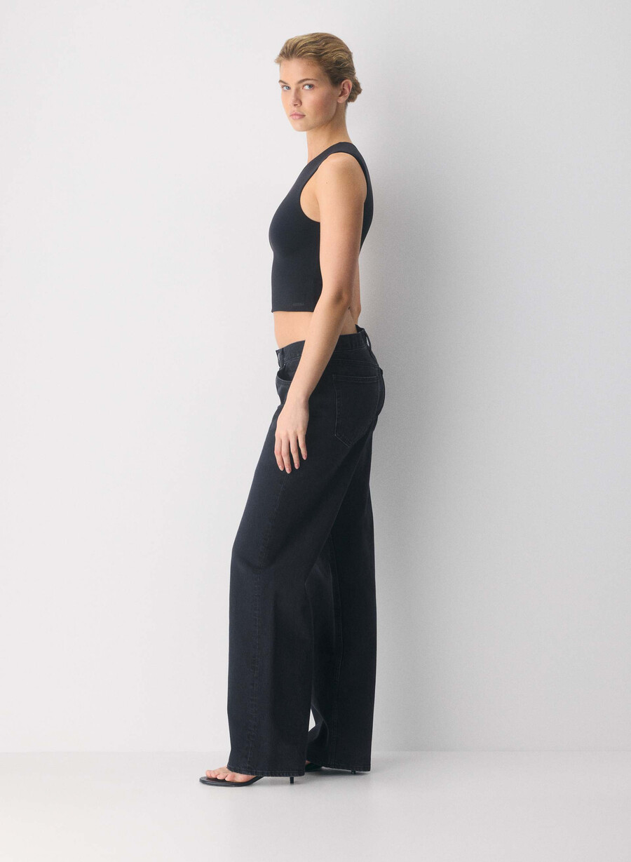 maiou original contour tenor crew negru