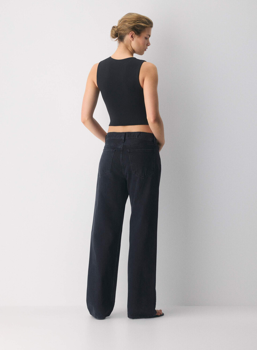 maiou original contour tenor crew negru