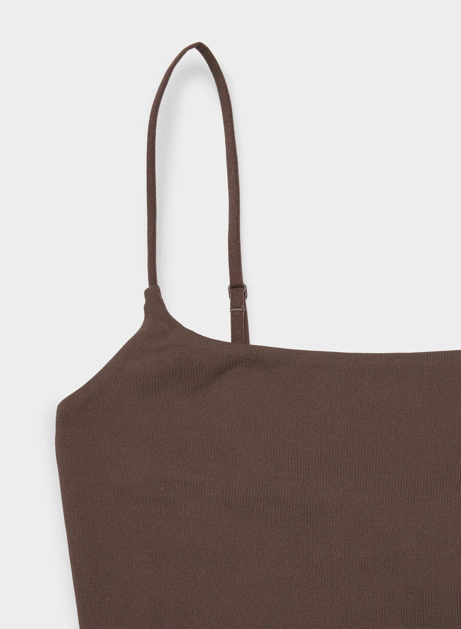 bluză de trening original contour presence maro intens cu imprimeu rich mocha