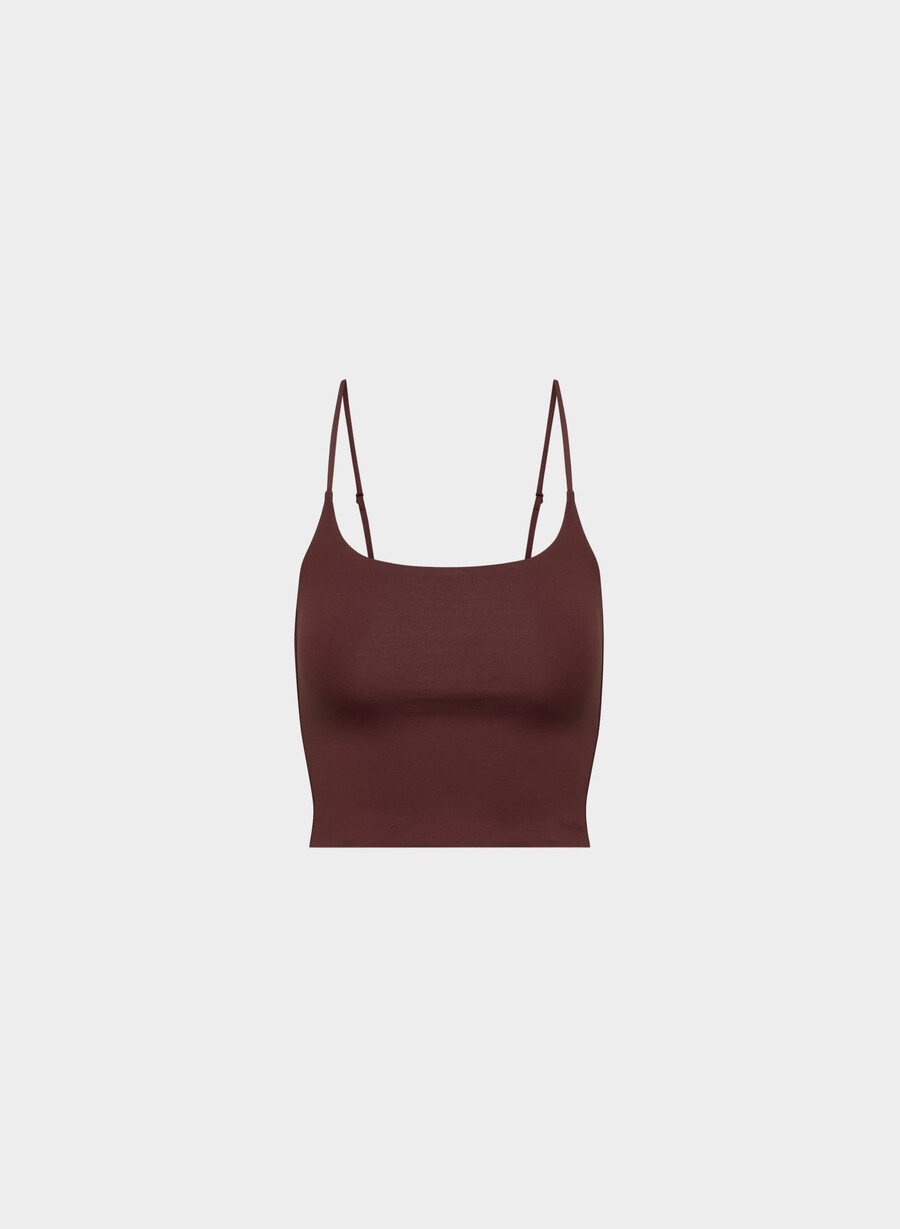 bluză tip maieu original contour presence waist sumac burgundy