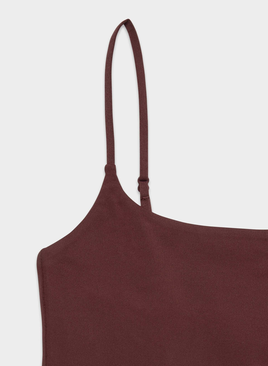 bluză tip maieu original contour presence waist sumac burgundy
