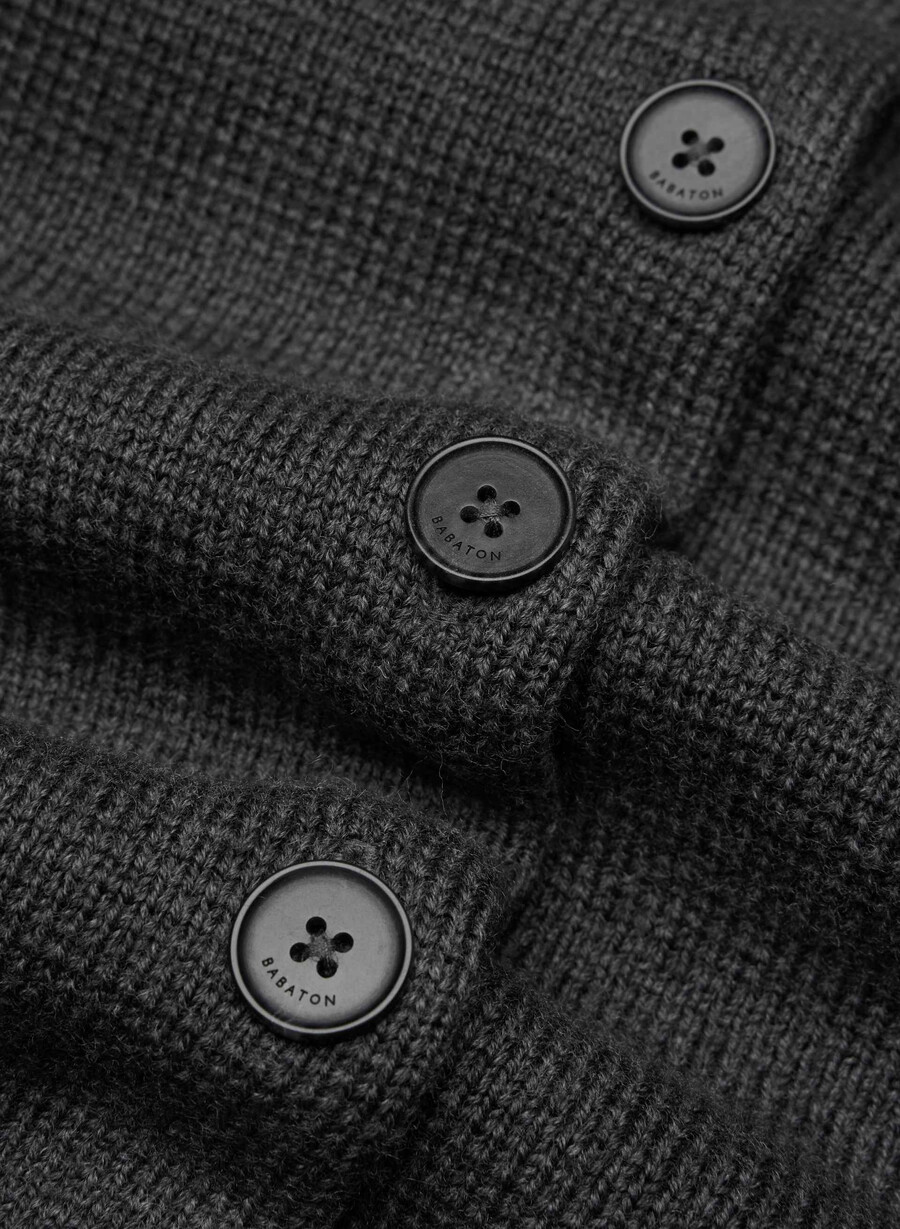 cardigan meraki din lână merinos h peppercorn grey