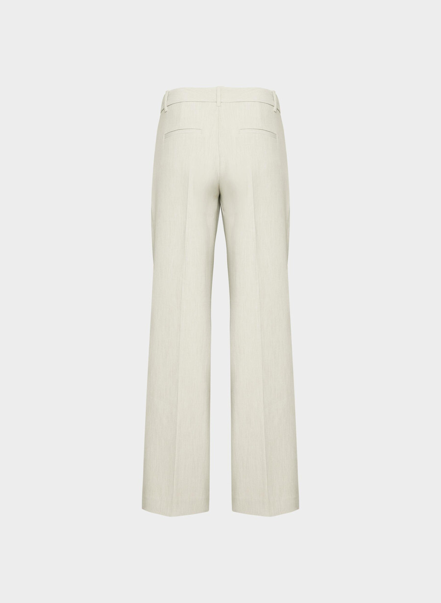 pantalonii the effortless pant cu talie mică - ressential heather matte pearl