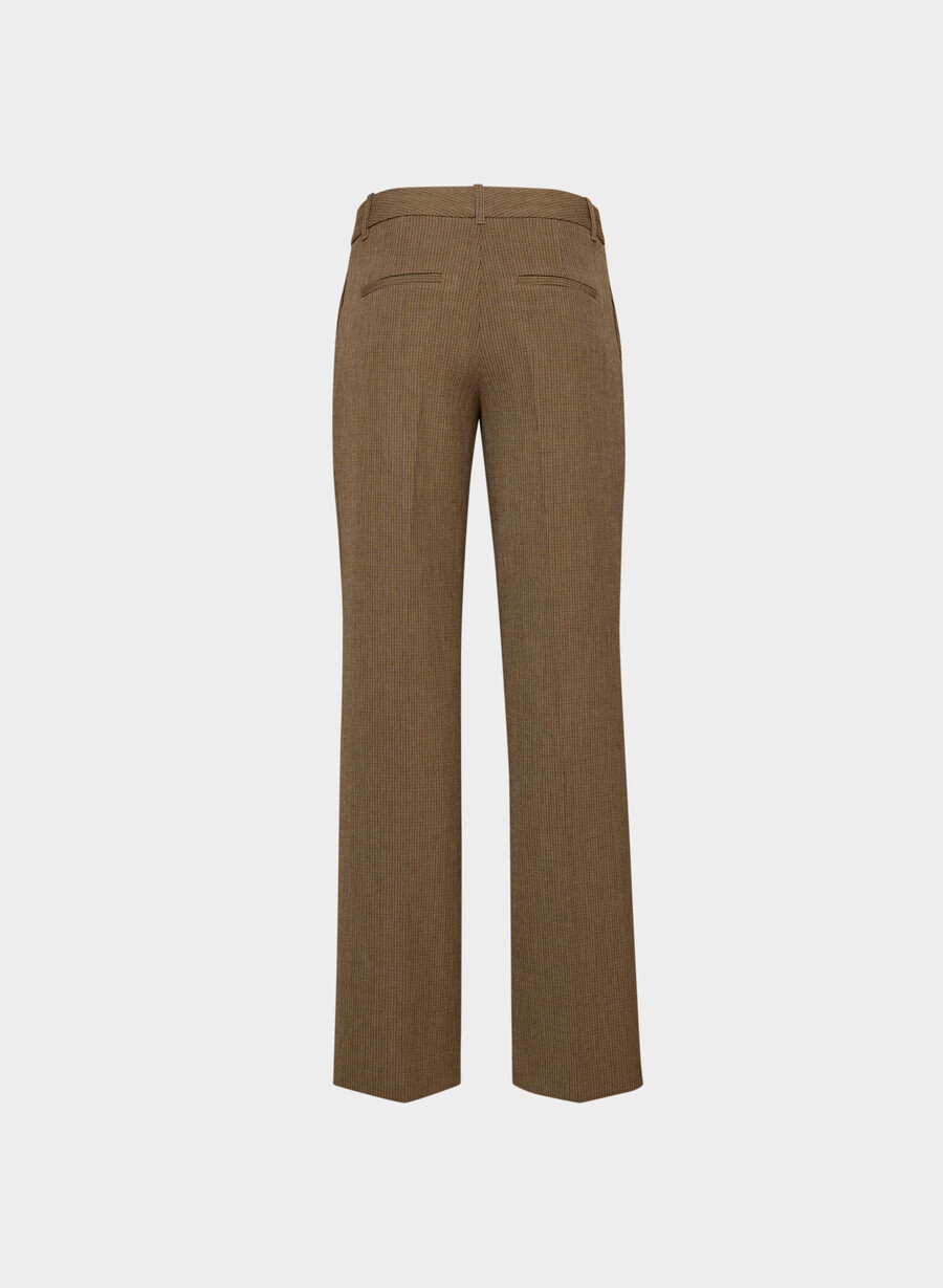 pantalonii the effortless pant cu talie mică - ressential kyle check svlmsc b