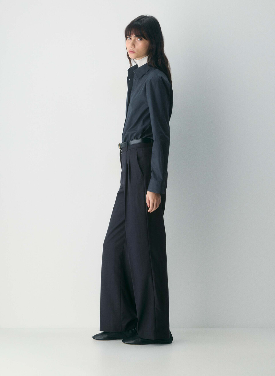 pantalonii effortless - rafined brnt stripe dk n nv