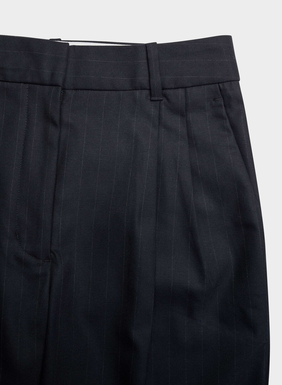pantalonii effortless - rafined brnt stripe dk n nv