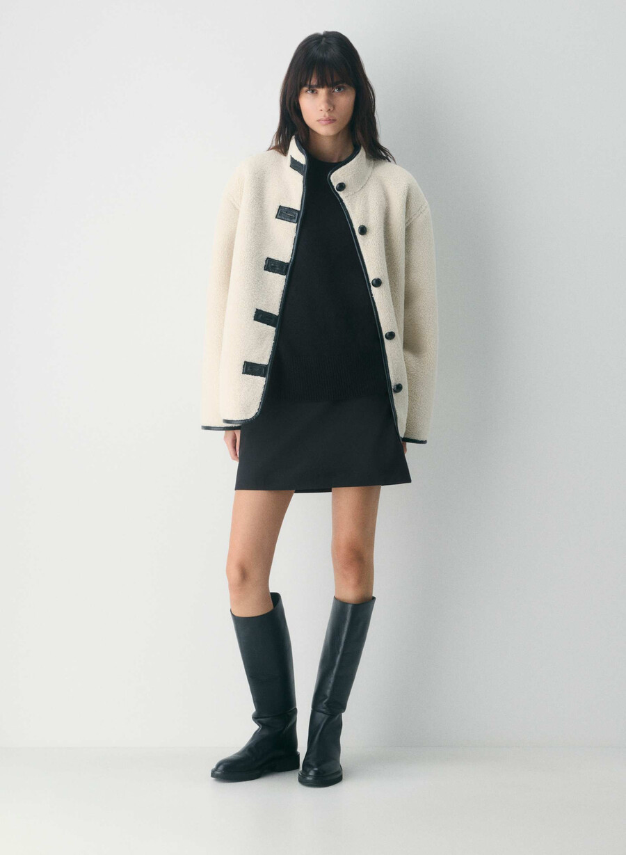 fustă mini clasică - refined black