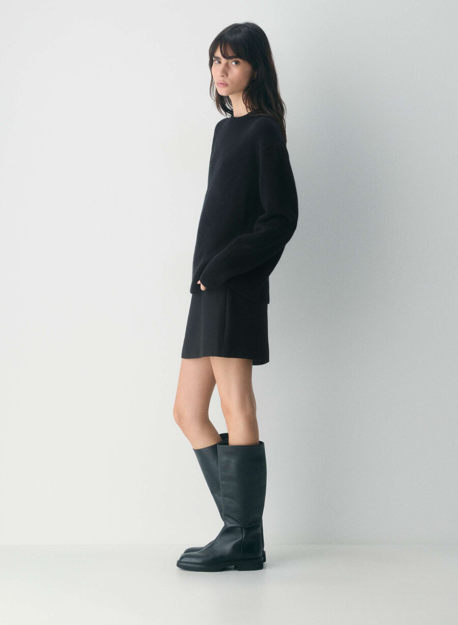 fustă mini clasică - refined black