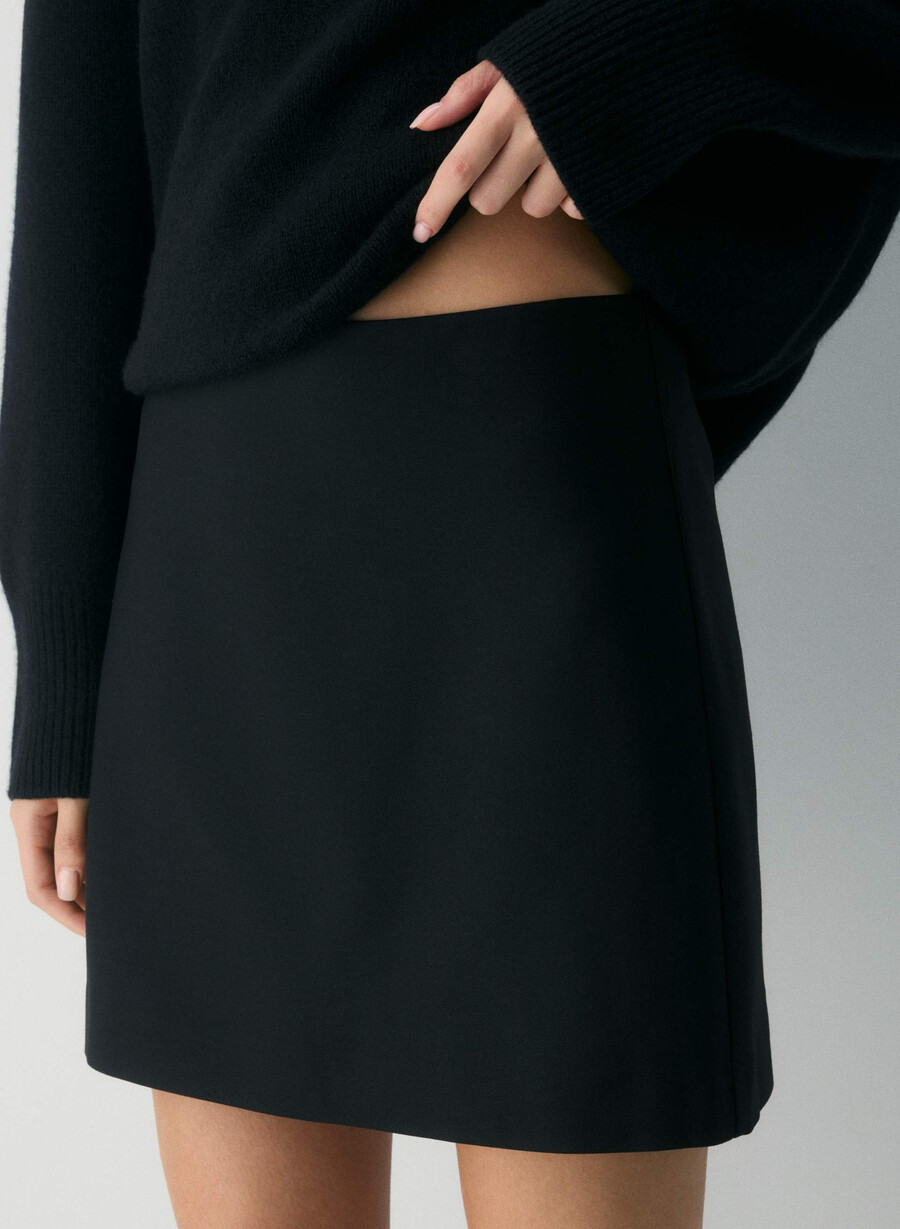 fustă mini clasică - refined black