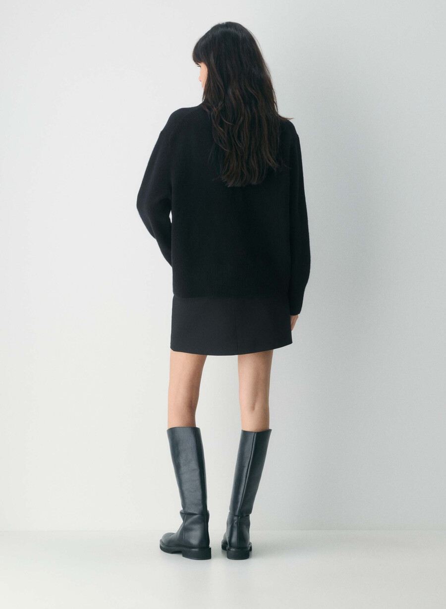 fustă mini clasică - refined black
