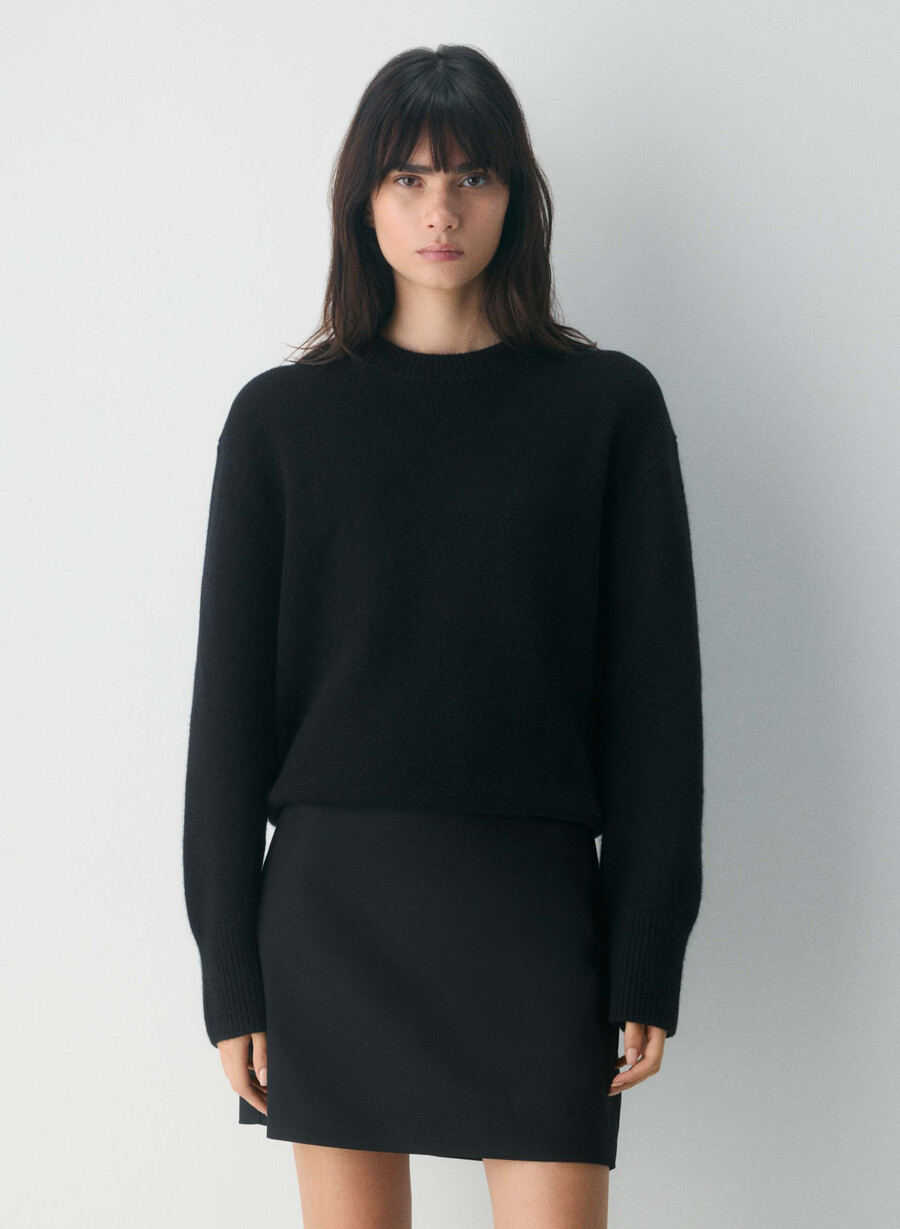 fustă mini clasică - refined black