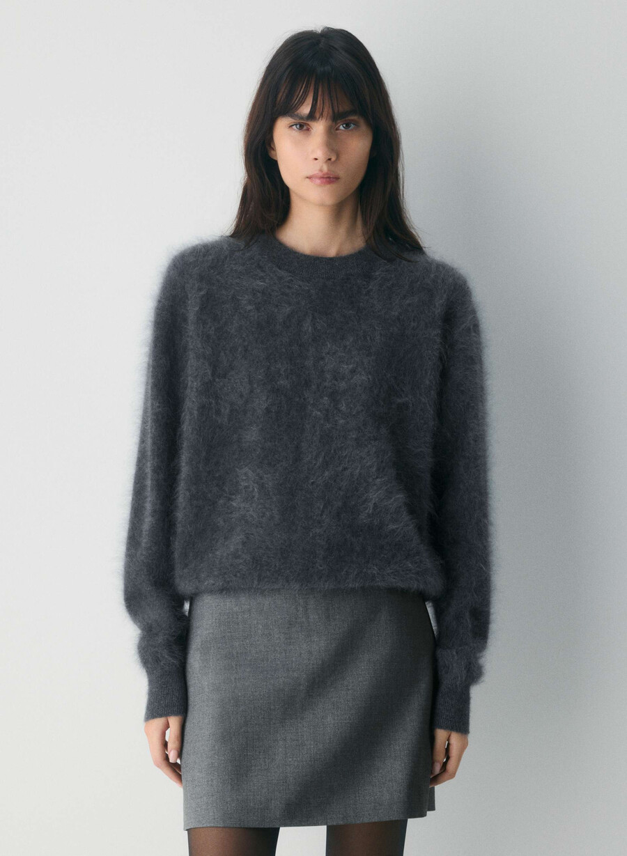 fustă mini clasică - refined heather charcoal