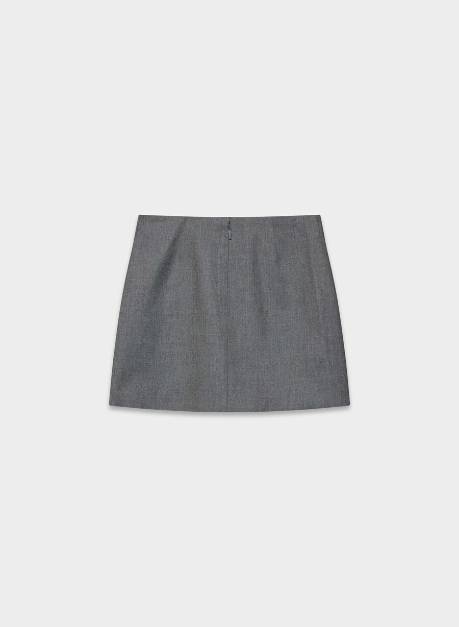 fustă mini clasică - refined heather charcoal