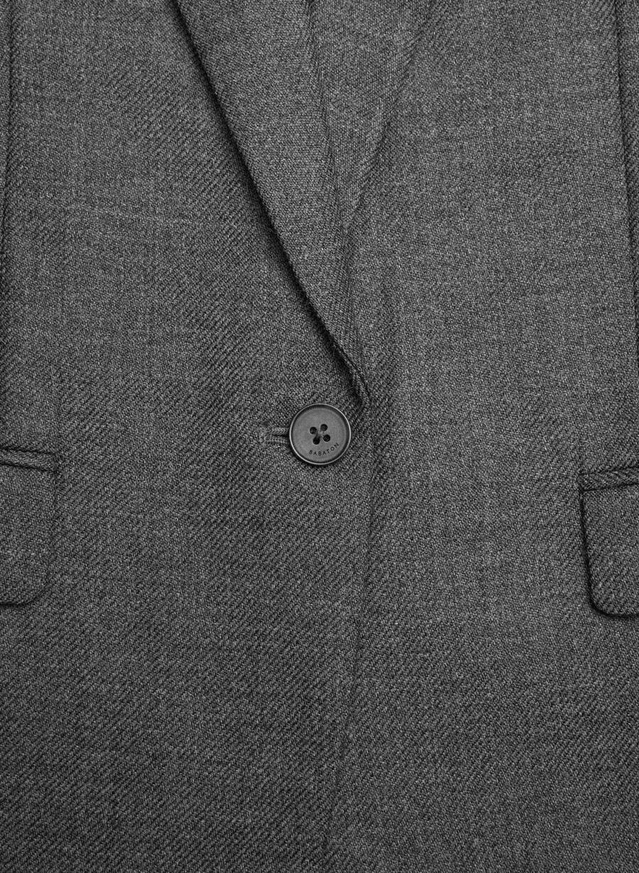 sacou pelham din lână heather charcoal